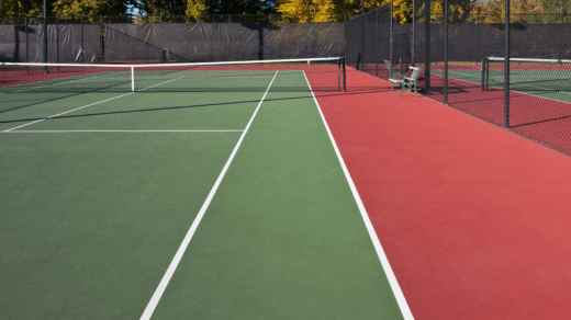 tennis court surface material